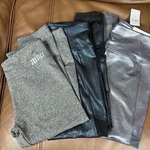 Justice for Girls Athletic leggings (2 pairs) and one pair of athletic capris.